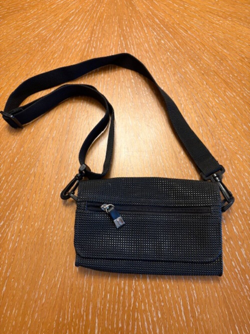 Black cross-body bag